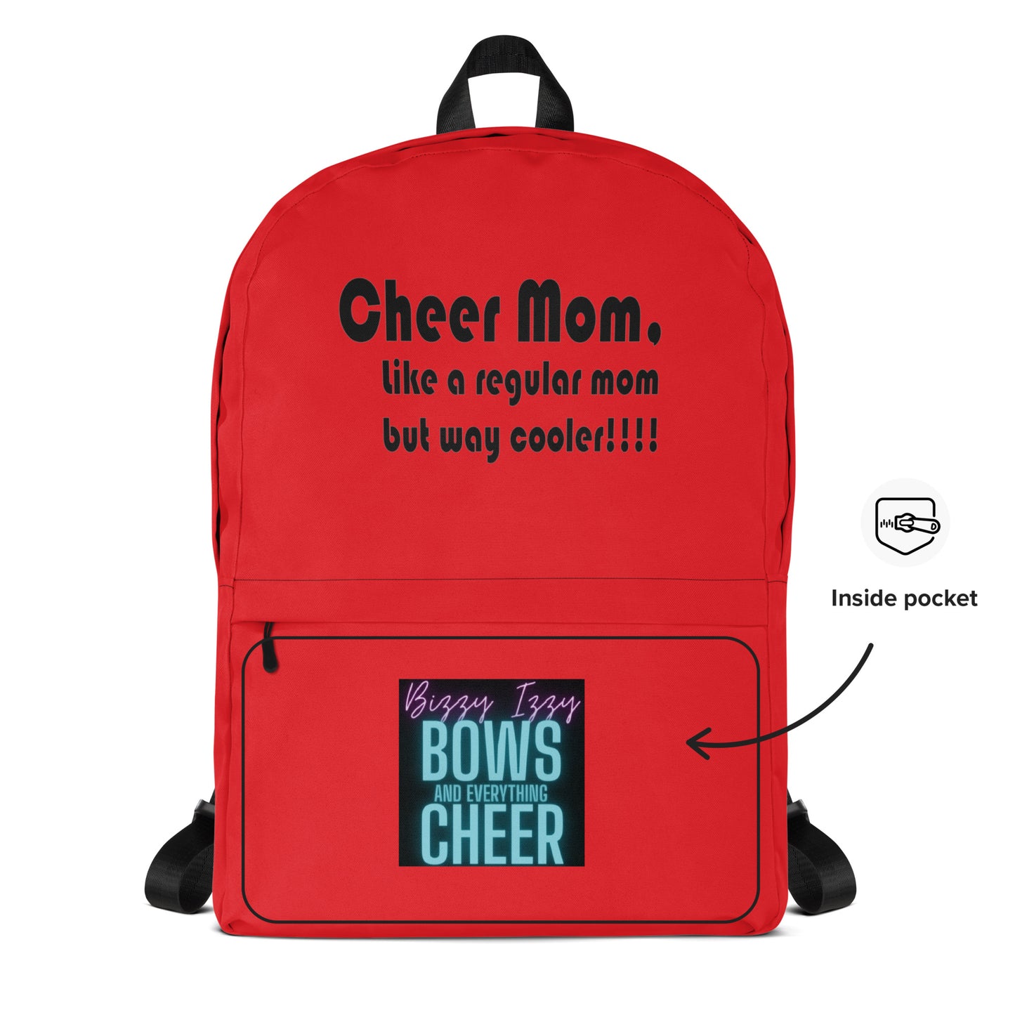 Red Cheer Mom Backpack