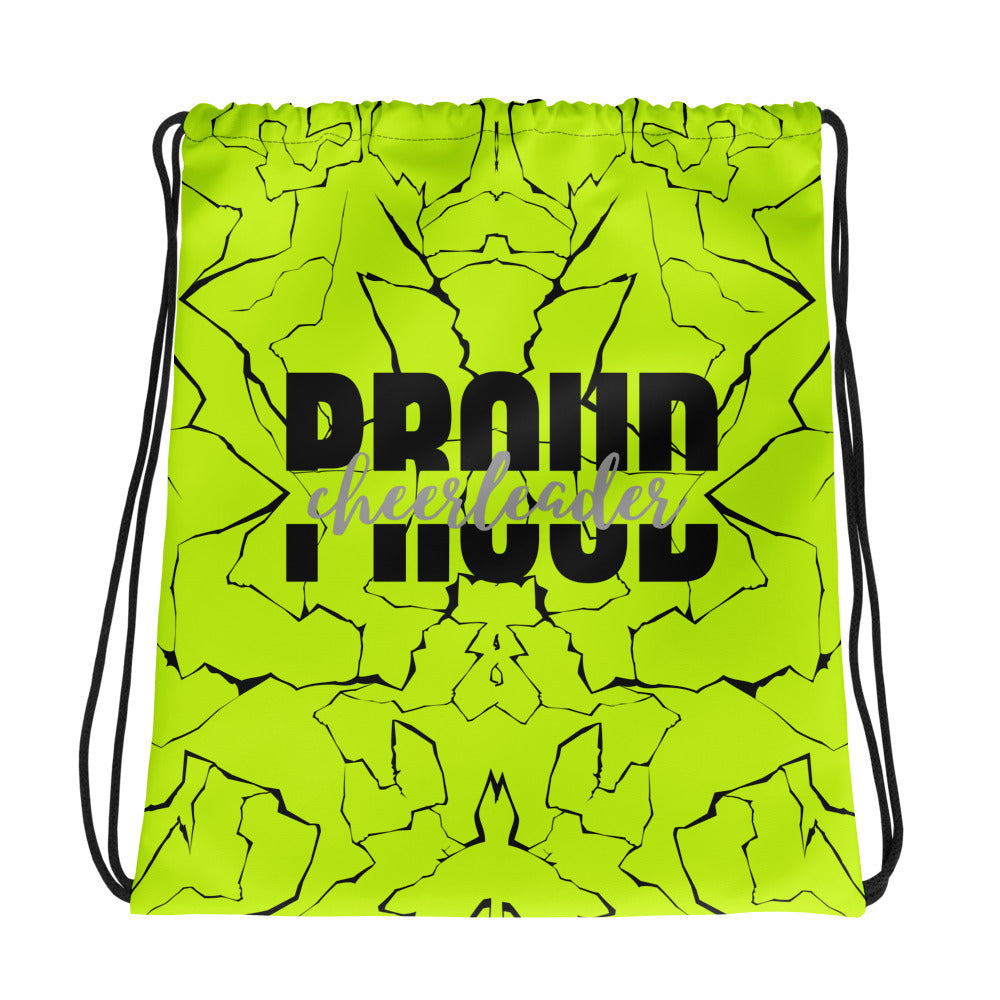 Neon Cheer Drawstring bag