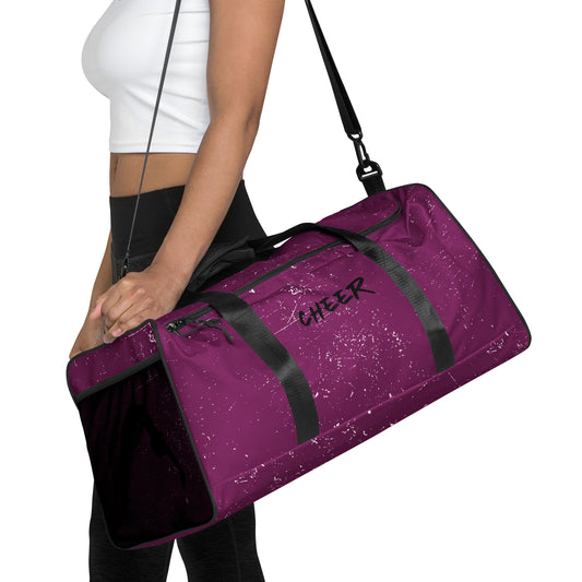 Purple Cheer Duffle Bag