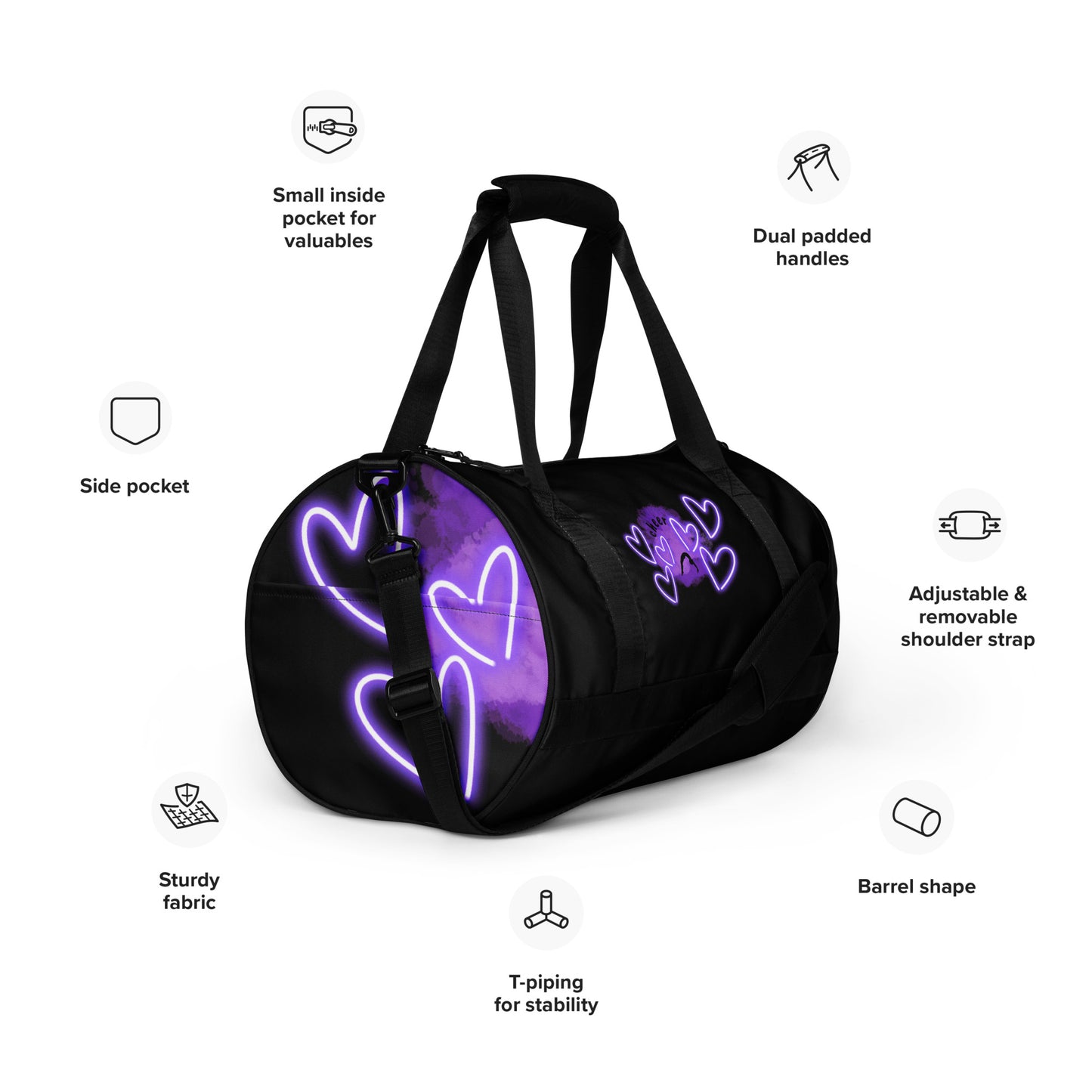 Purple Cheer Practice Bag