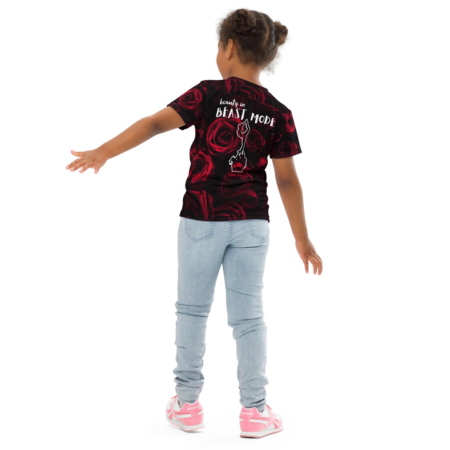 Red "Beauty" Toddler Cheer T-Shirt