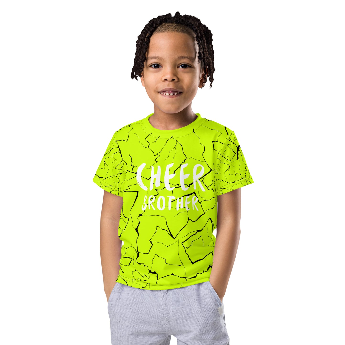 Neon Cheer Brother Toddler Shirt