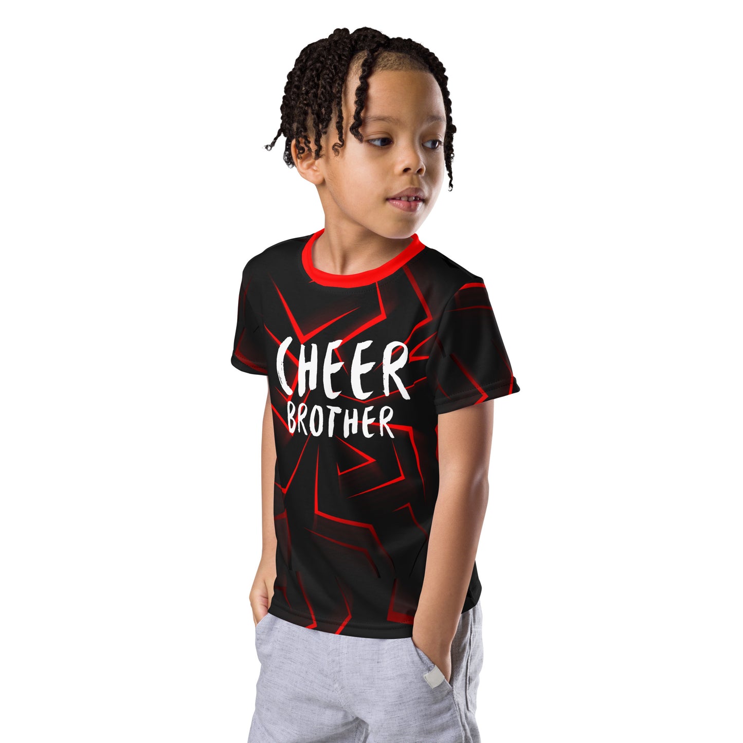 Red Cheer Brother Toddler Shirt