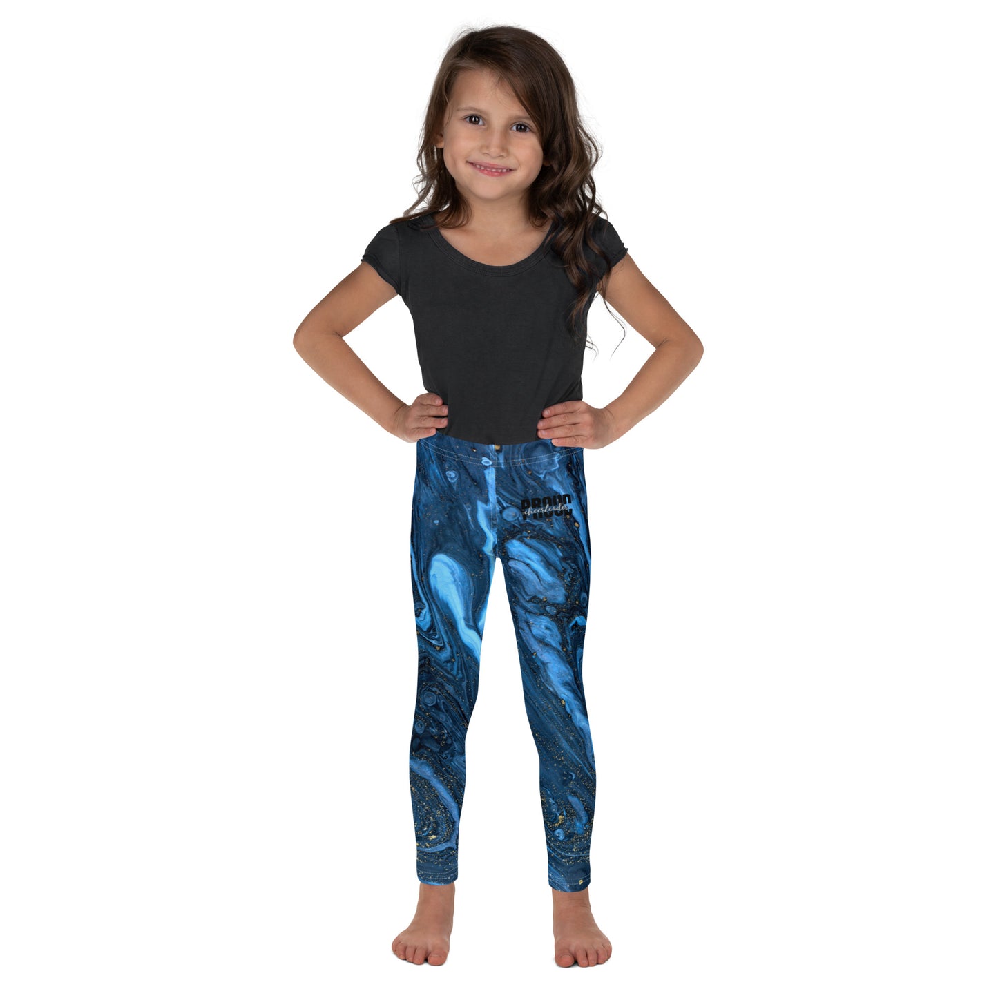 Blue Toddler Cheer Leggings