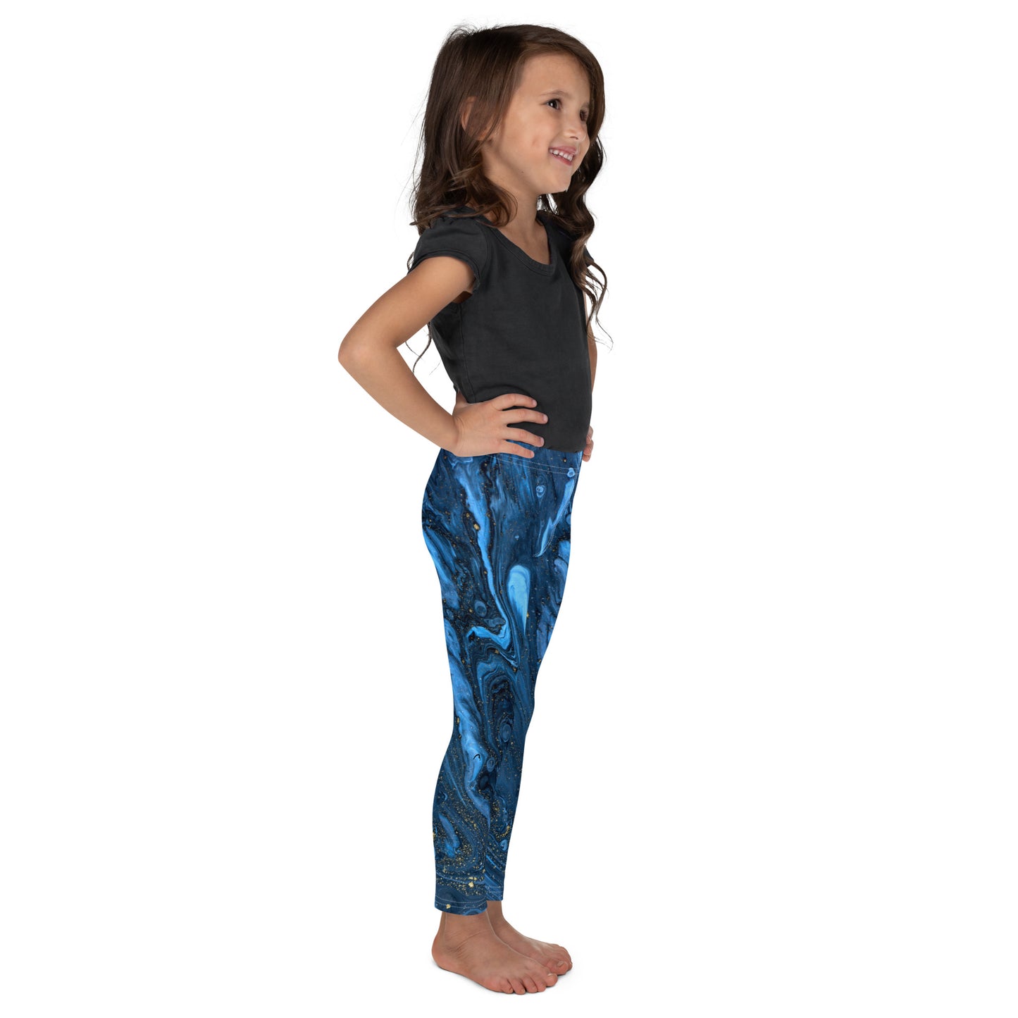 Blue Toddler Cheer Leggings