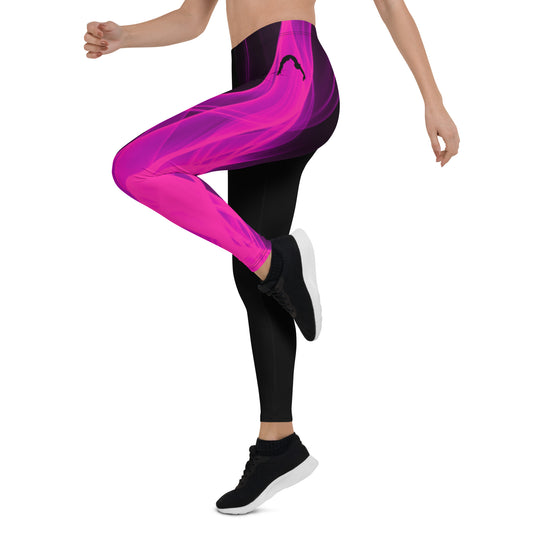 Pink Flame Cheer Leggings