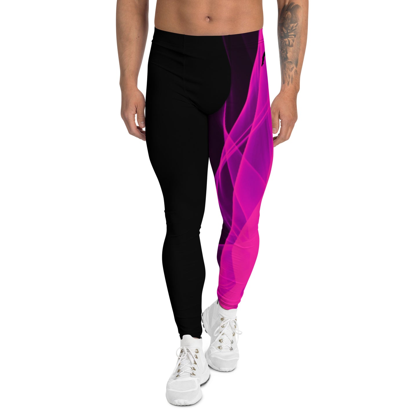 Pink Flame Men's Cheer  Leggings