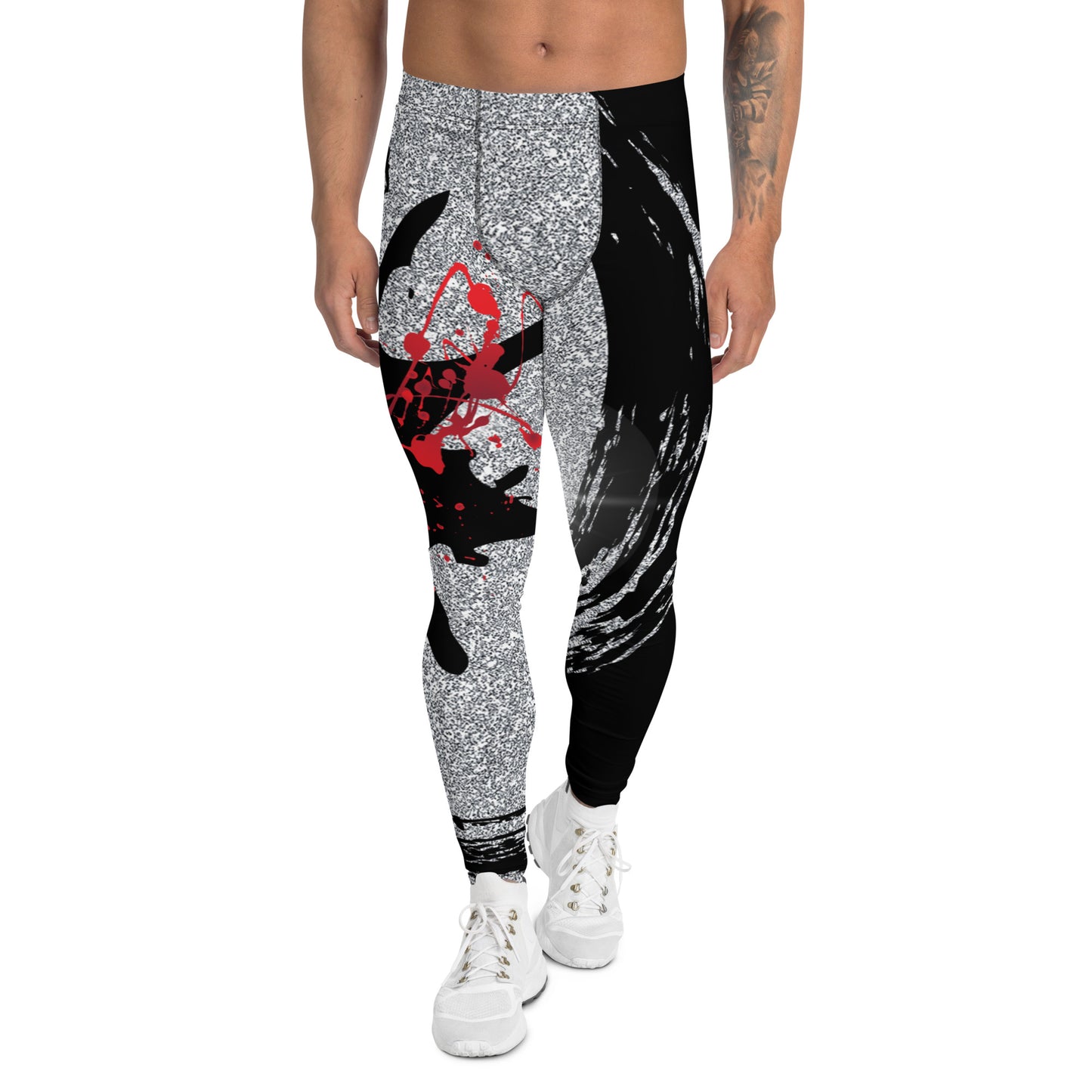 Red Men's Cheer Leggings