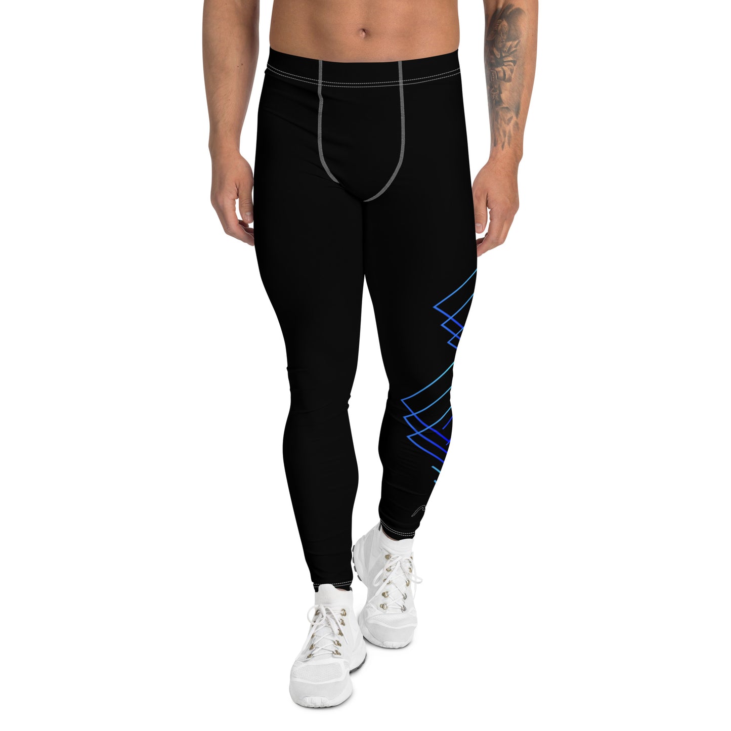 Blue Men's Cheer Leggings