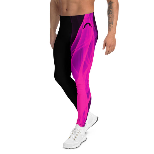 Pink Flame Men's Cheer  Leggings