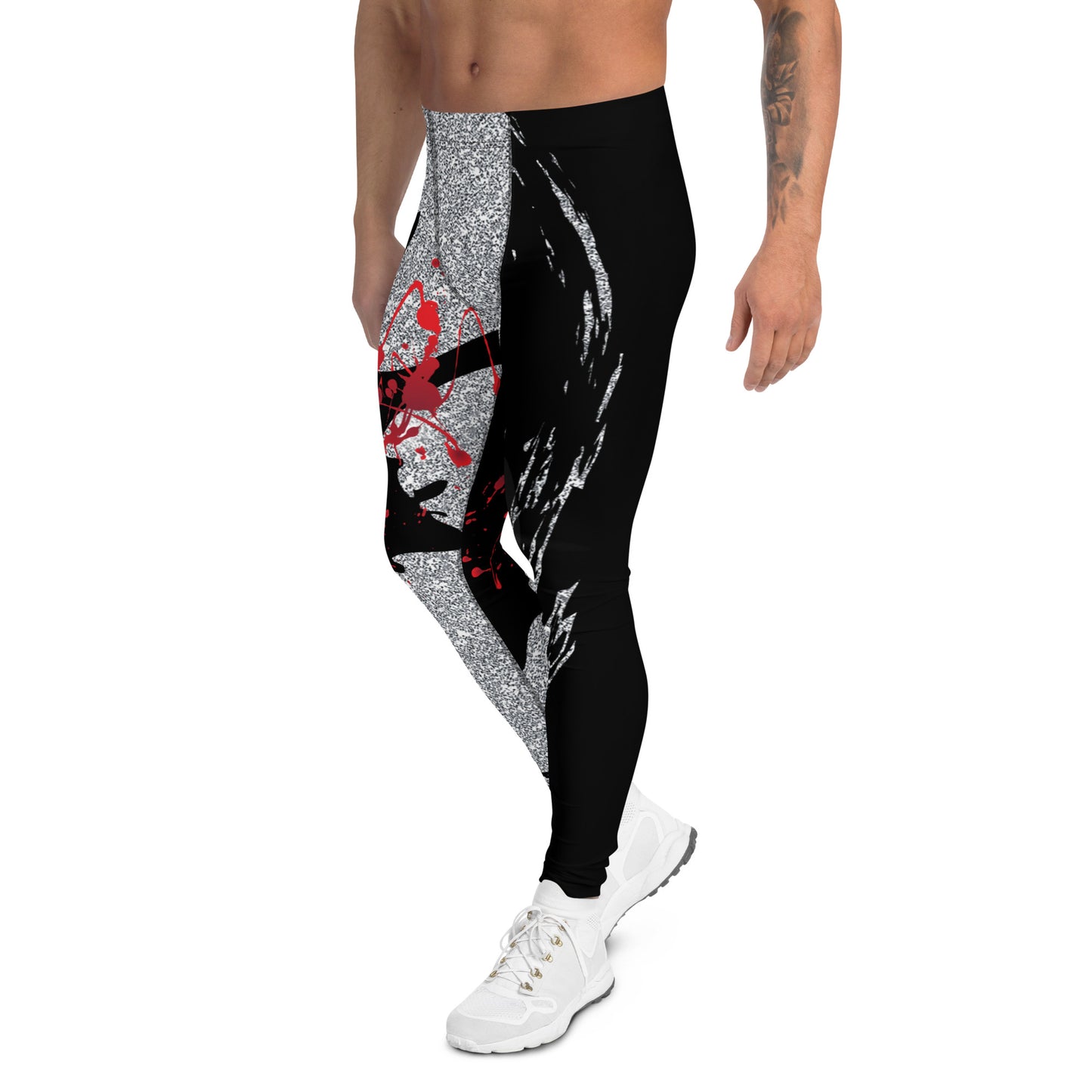 Red Men's Cheer Leggings