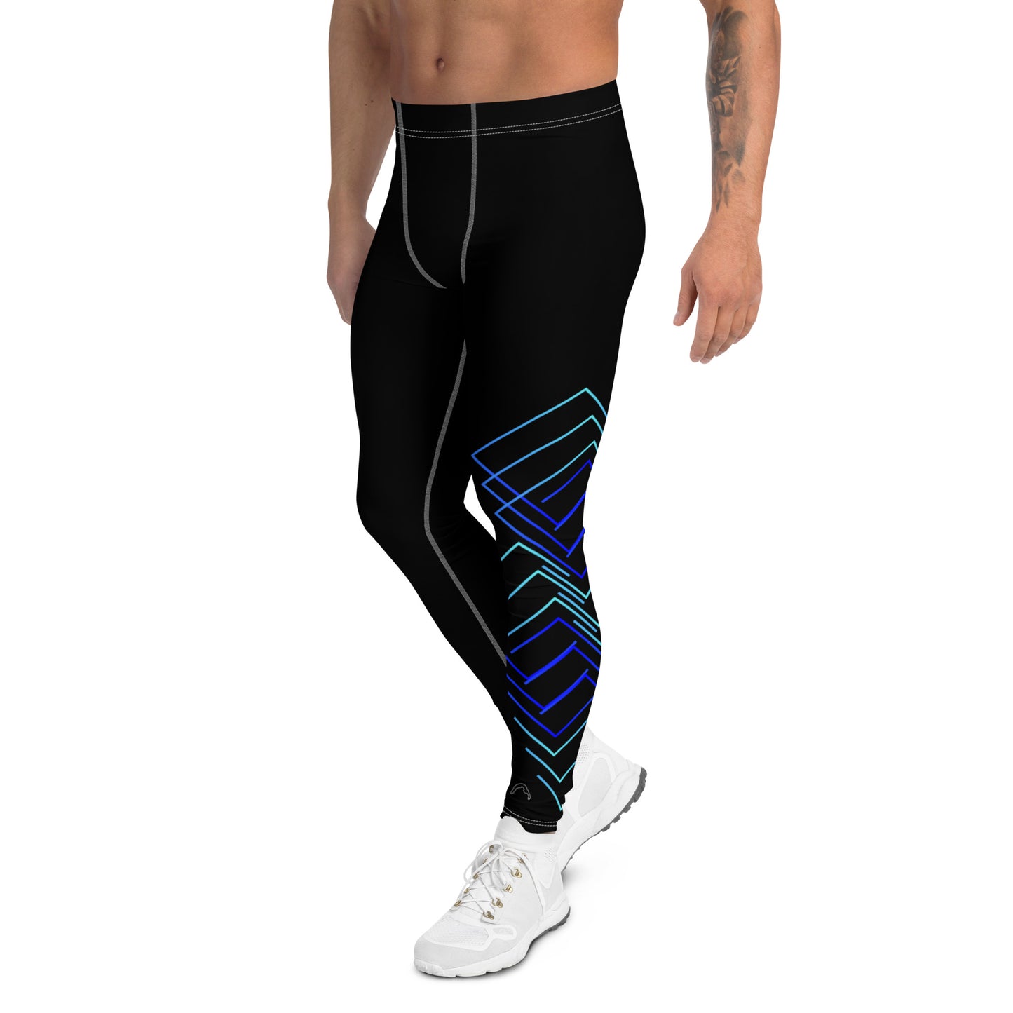 Blue Men's Cheer Leggings