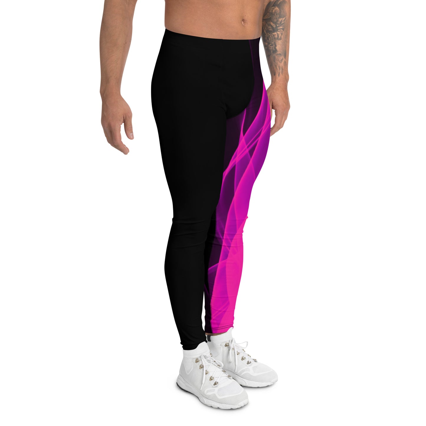 Pink Flame Men's Cheer  Leggings