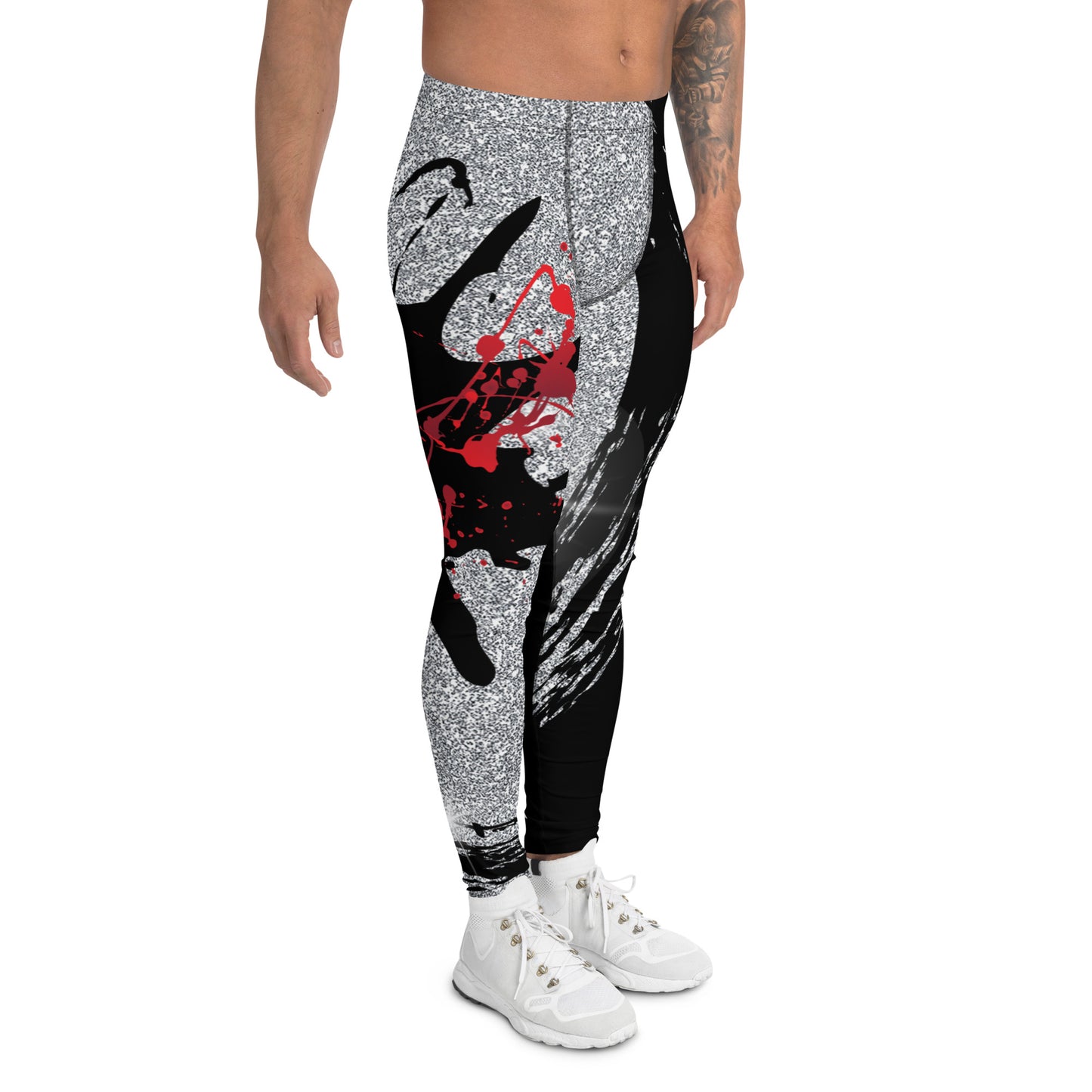 Red Men's Cheer Leggings