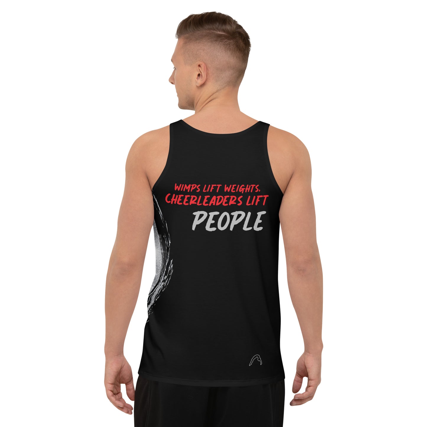 Red Print Unisex Cheer Tank