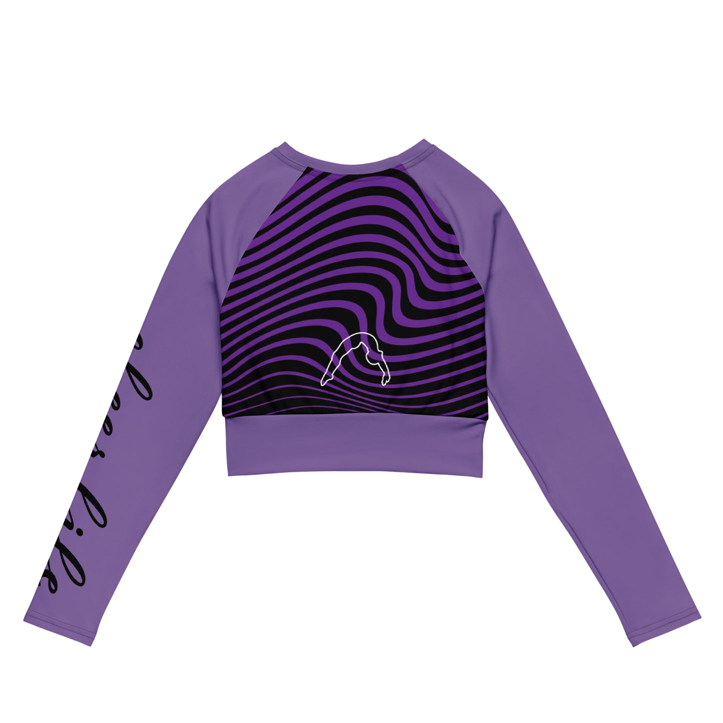 Purple Cheer Life Crop Top