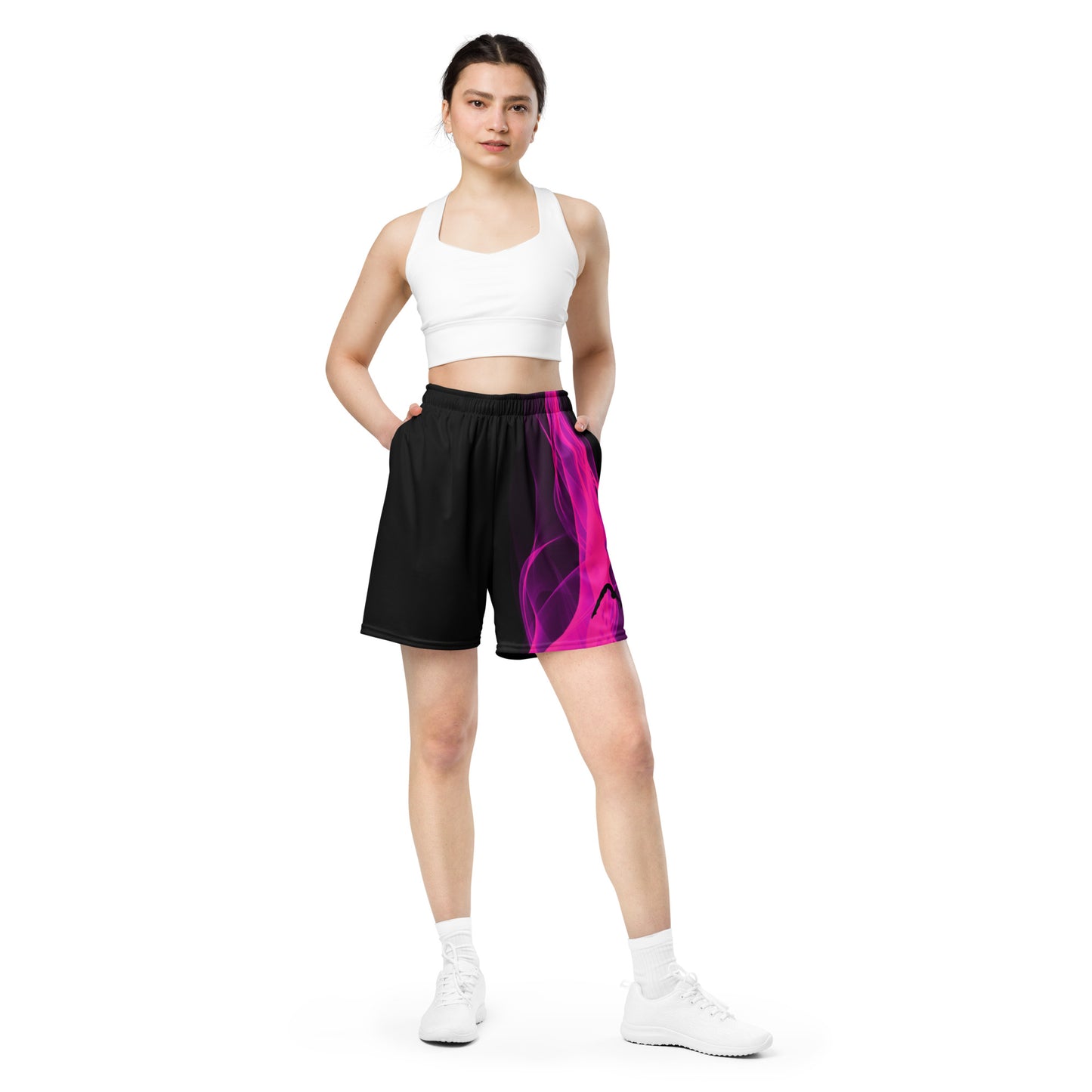 Pink Cheer Mesh Shorts