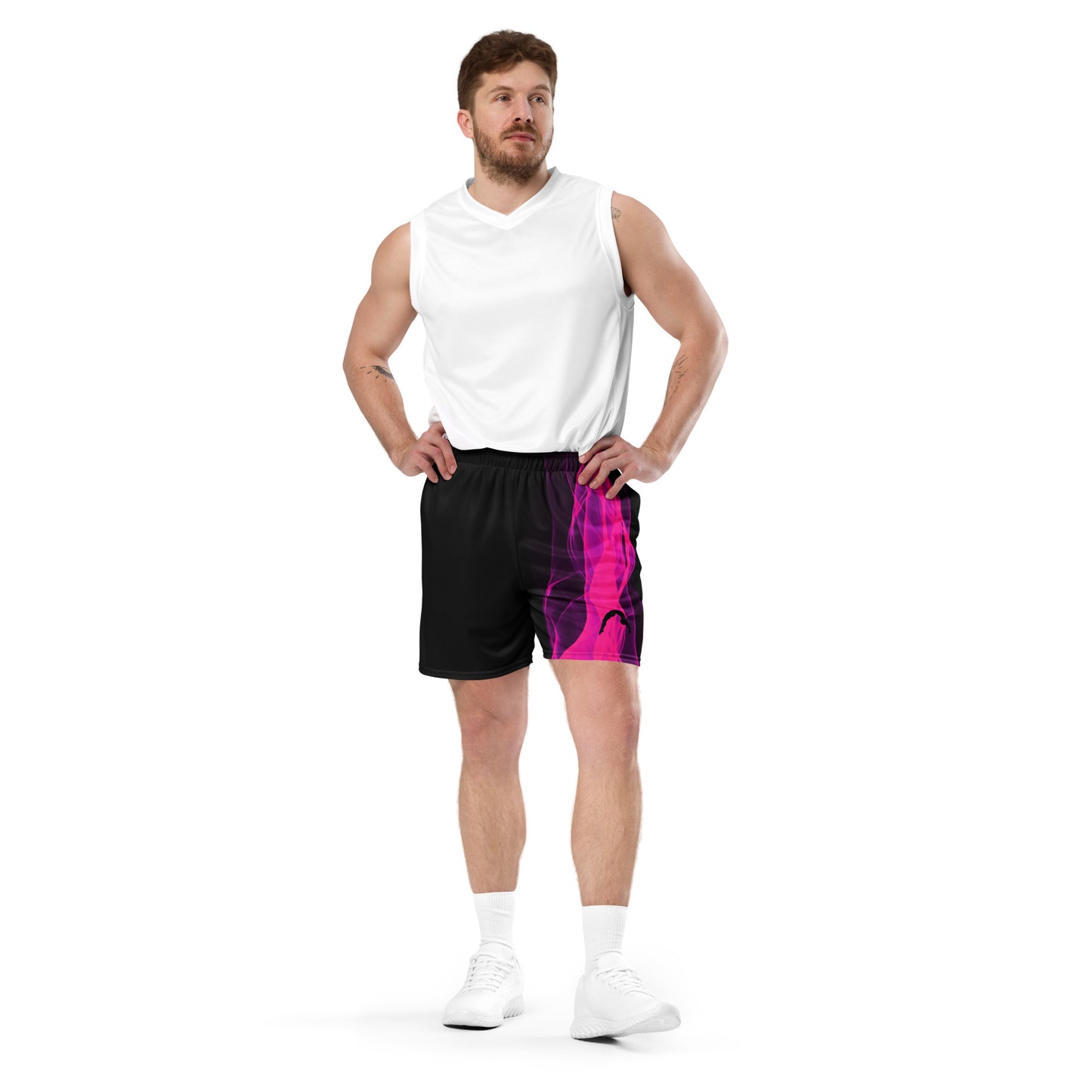 Pink Cheer Mesh Shorts