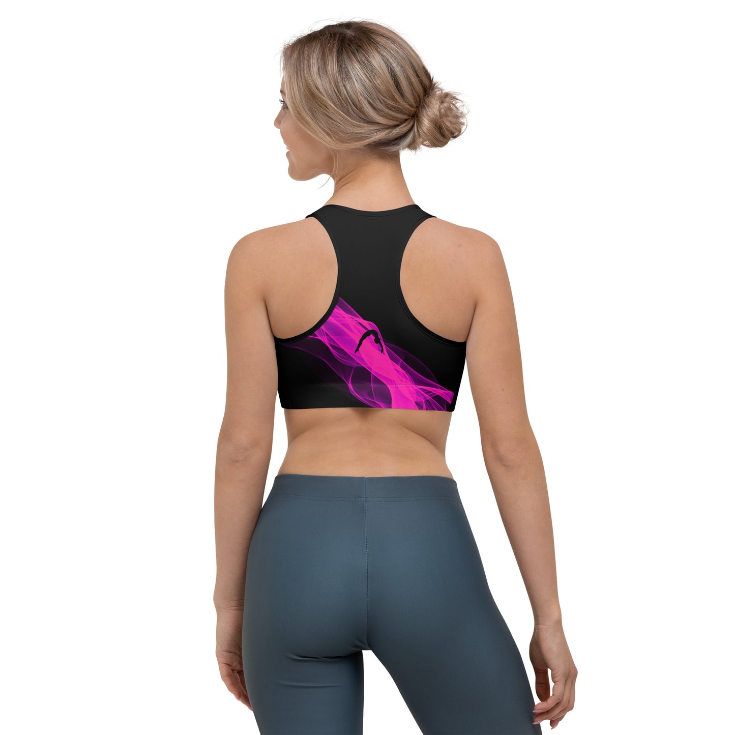 Pink Cheer Sports Bra