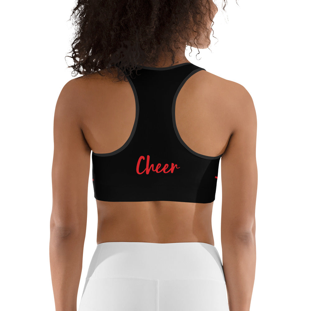 Red Cheer Sports bra