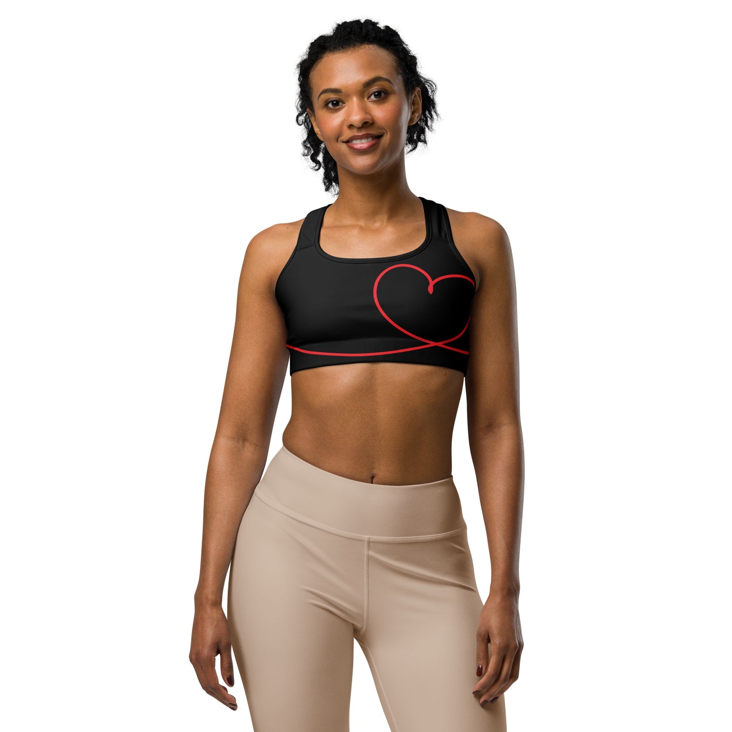 Red Cheer Sports bra