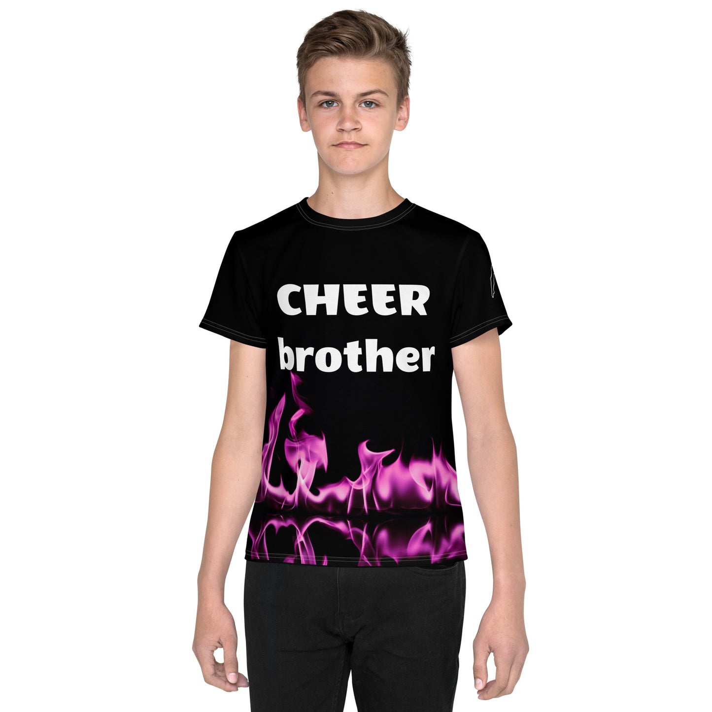 Pink Cheer Brother Youth Shirt