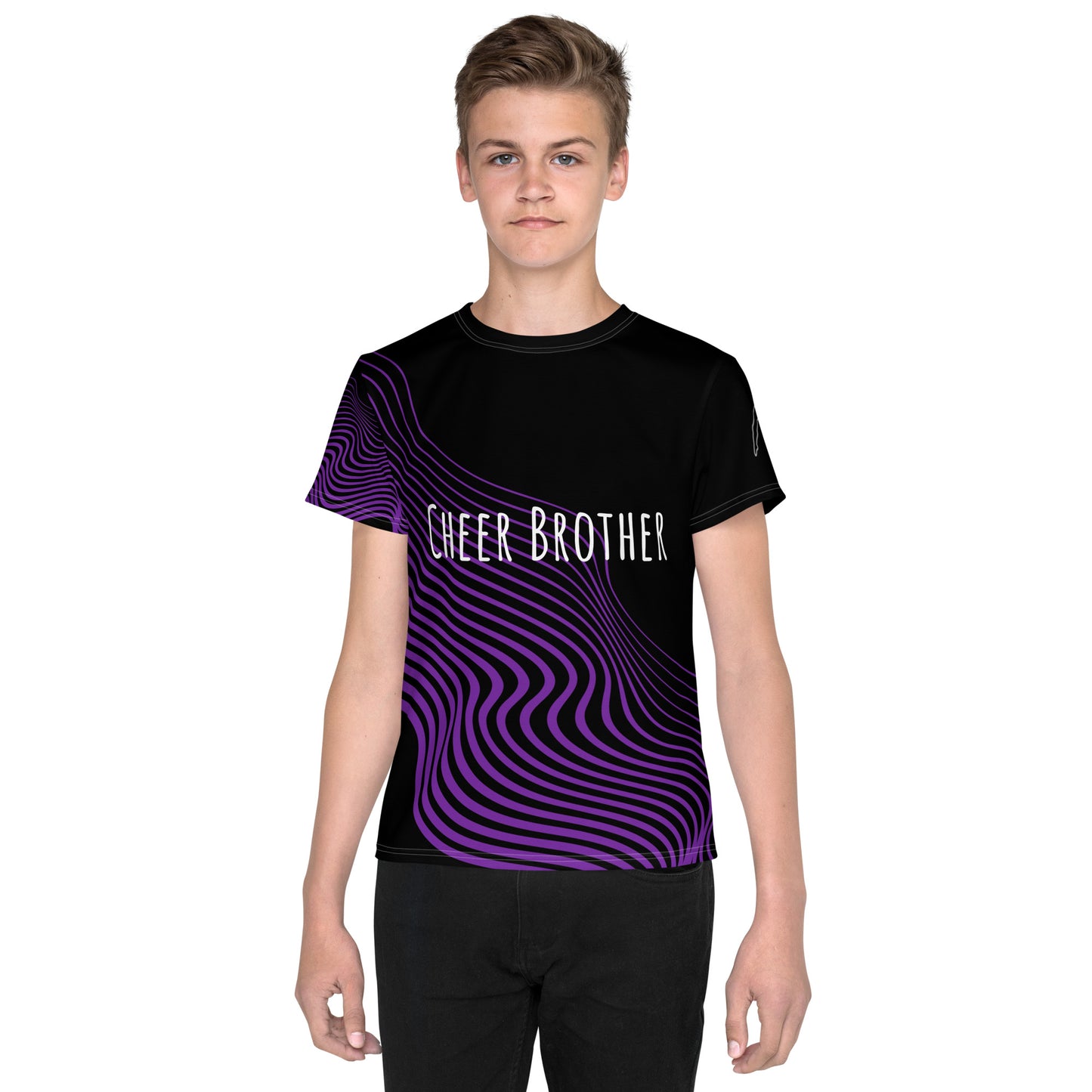 Purple Cheer Brother Youth Shirt