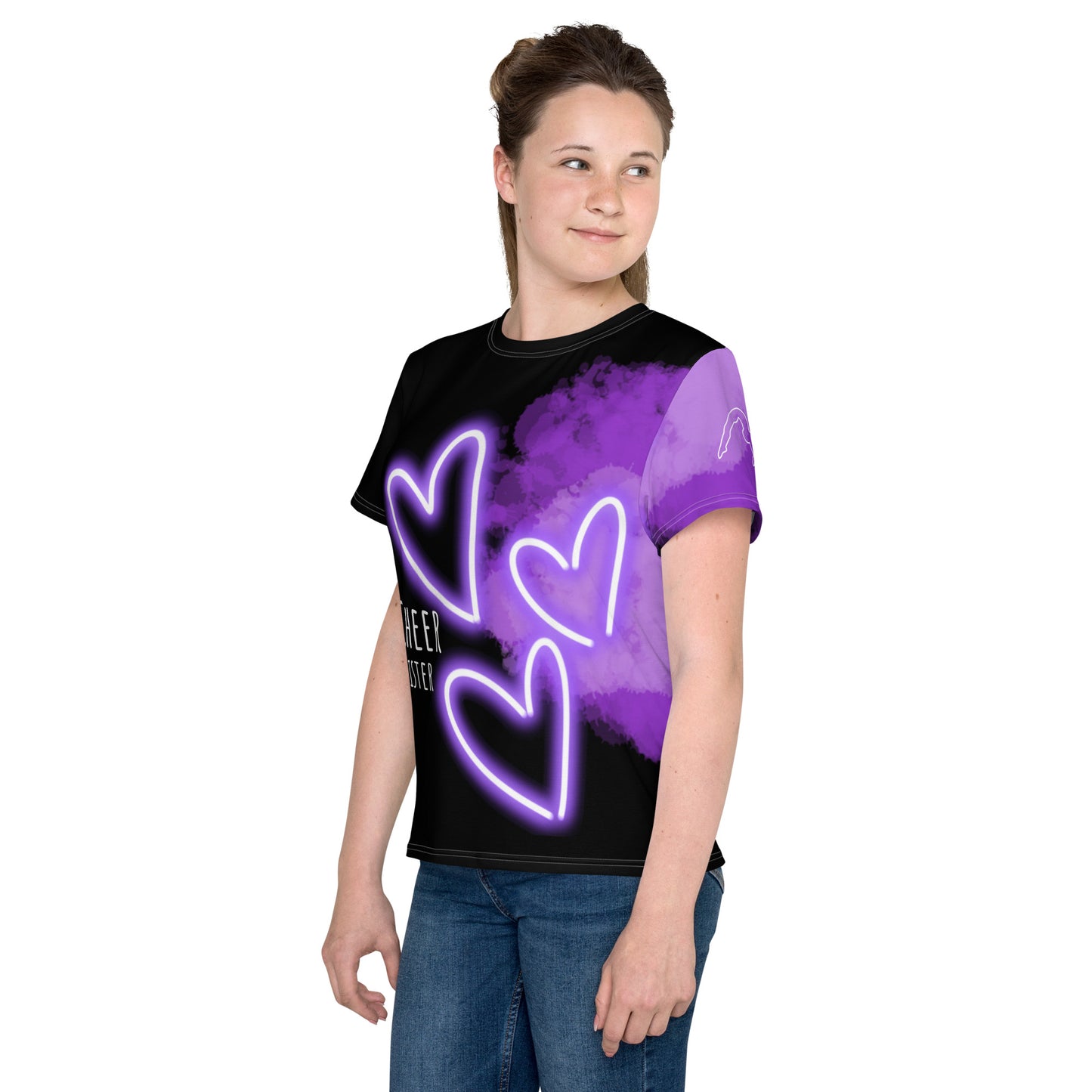 Purple Cheer Sister Youth Shirt