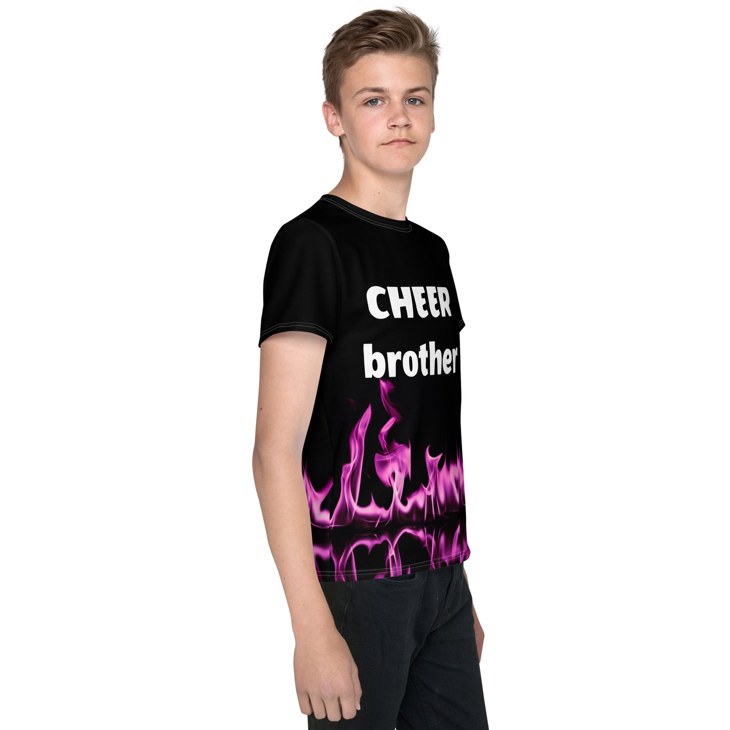 Pink Cheer Brother Youth Shirt