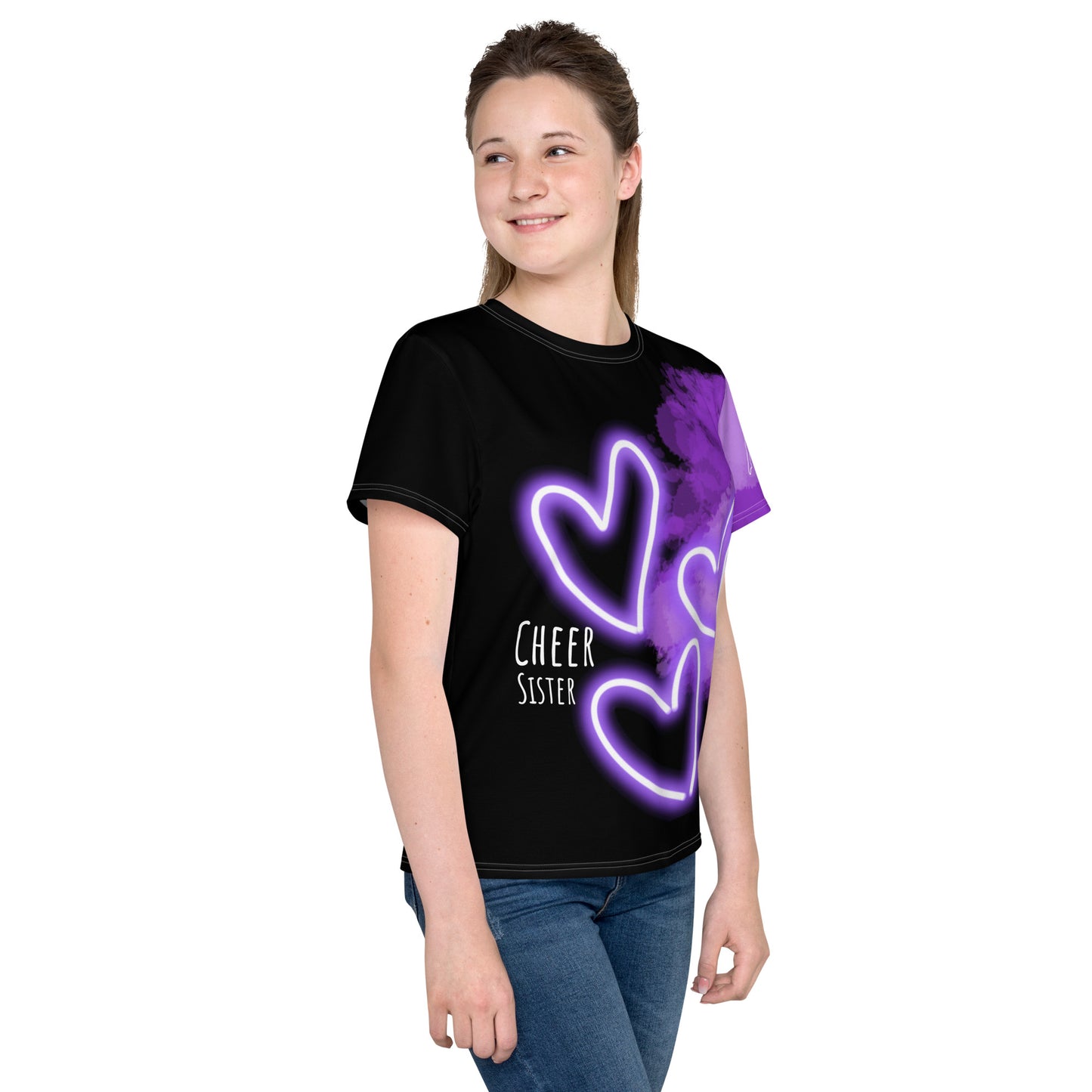 Purple Cheer Sister Youth Shirt