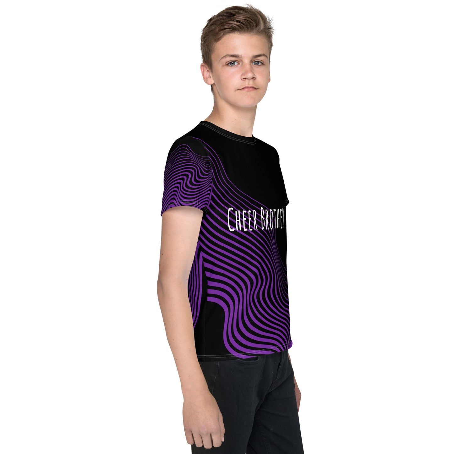 Purple Cheer Brother Youth Shirt