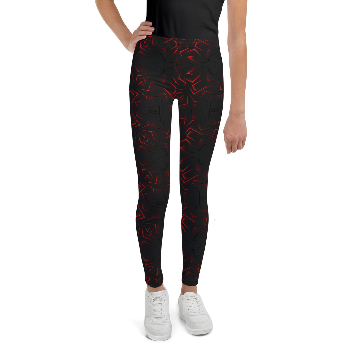 Red Youth Cheer Leggings