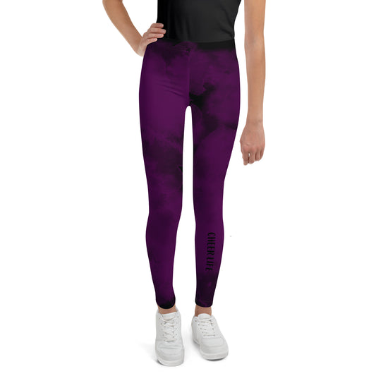 Purple Youth Cheer Leggings