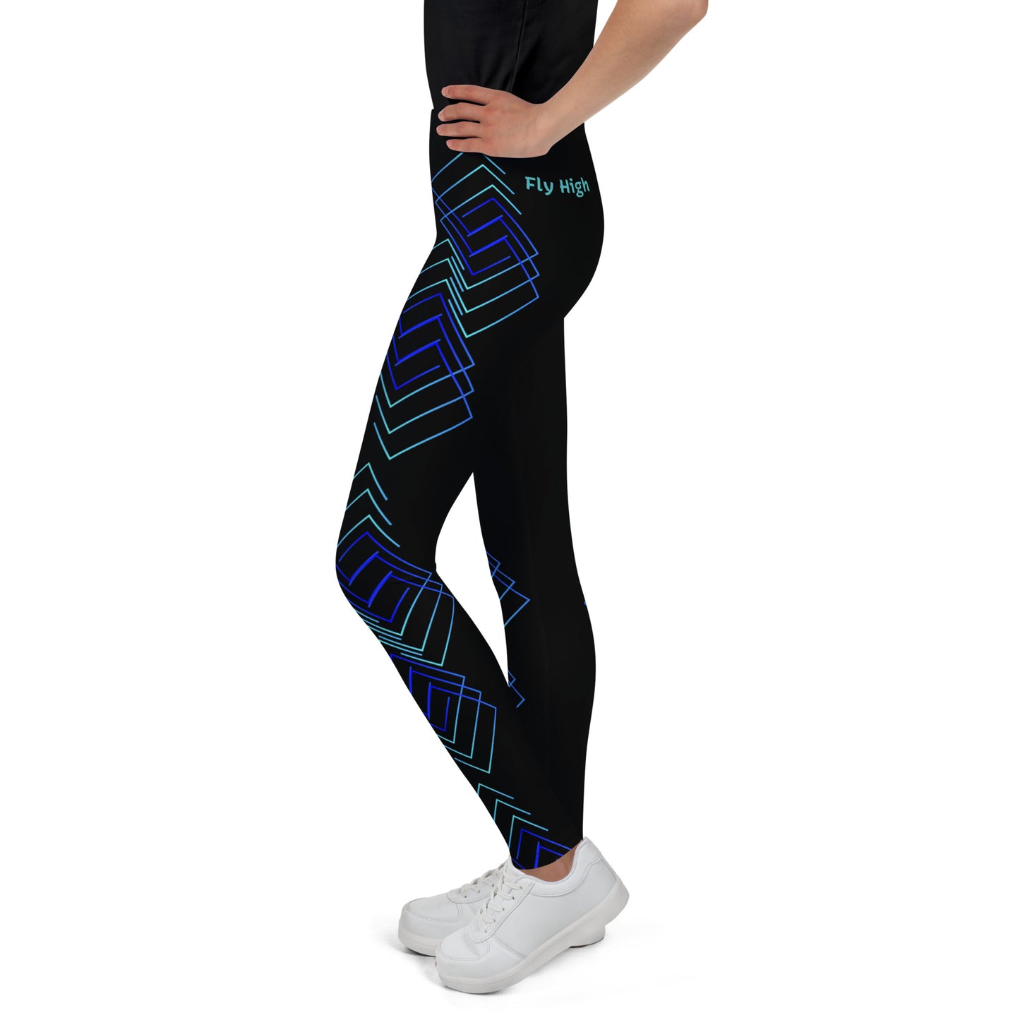 Blue Youth Cheer Leggings