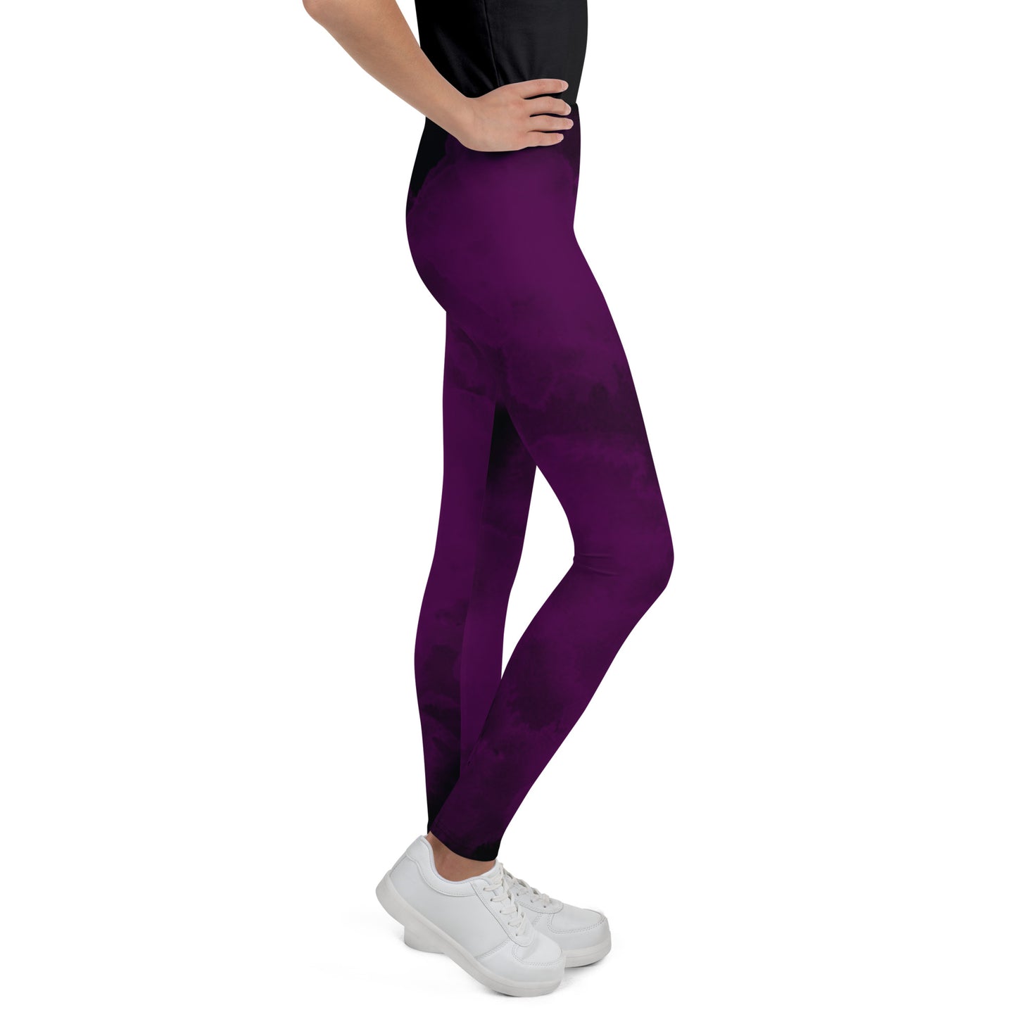 Purple Youth Cheer Leggings