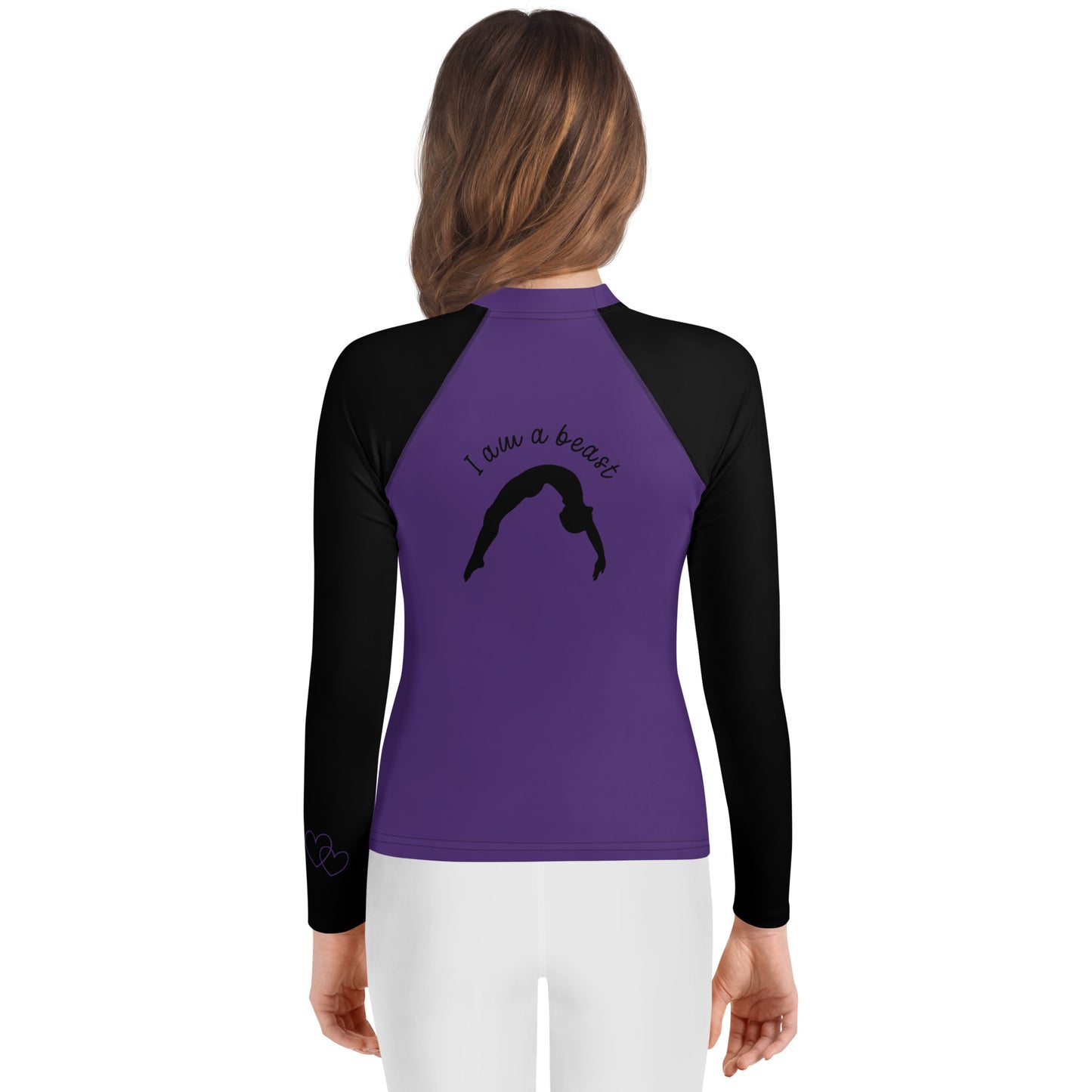 Purple Youth Cheer Crew Long Sleeve