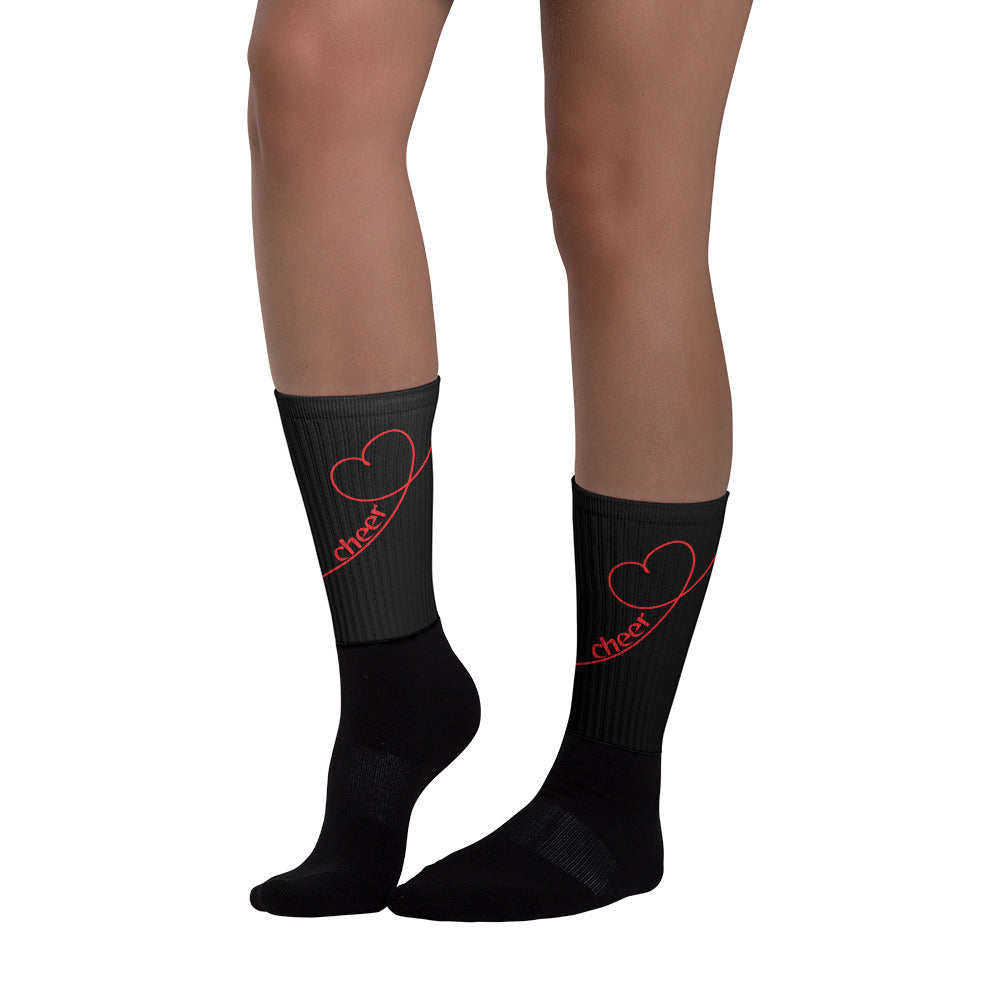 Red Cheer Socks