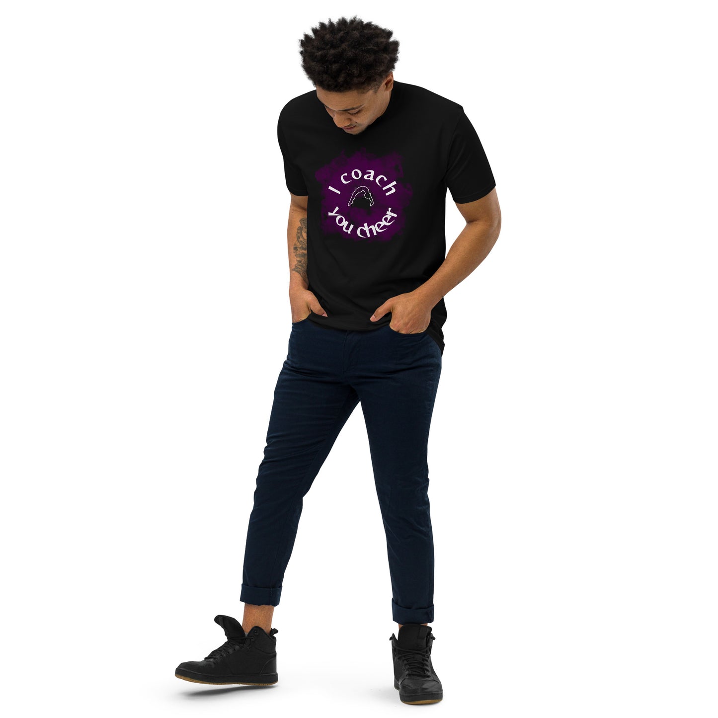 Purple Cheer Coach Tee