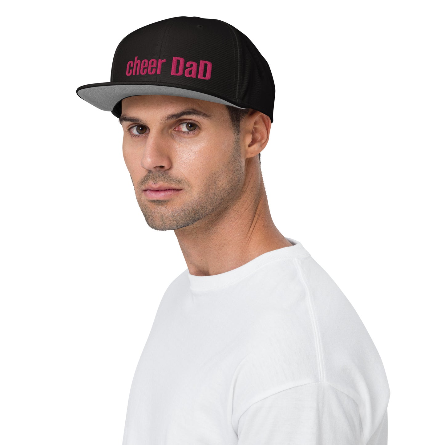 Pink Snapback Cheer Dad Hat