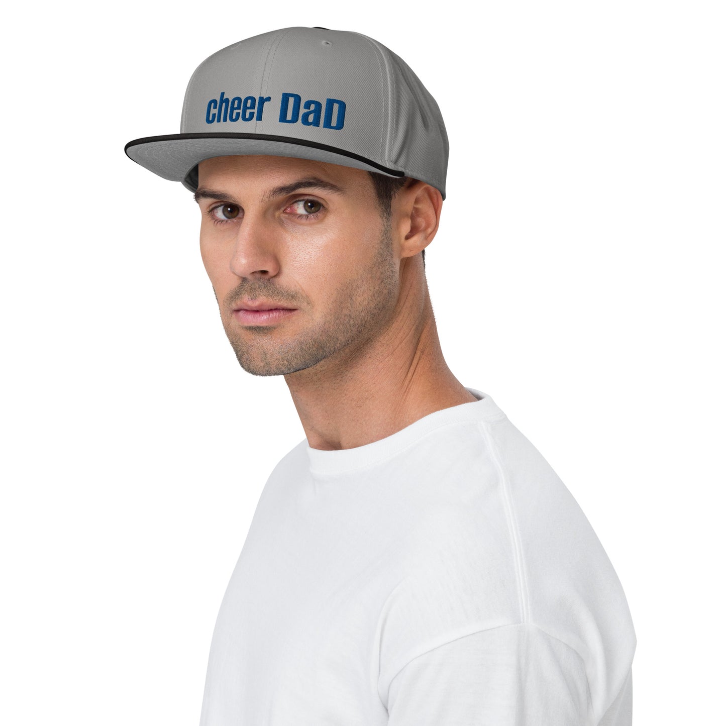 Blue Snapback Cheer Dad Hat