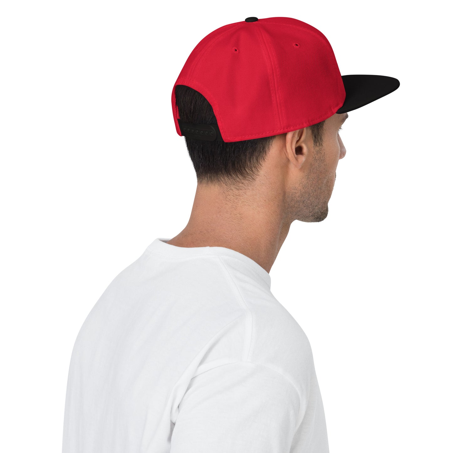 Red Snapback Cheer Dad Hat