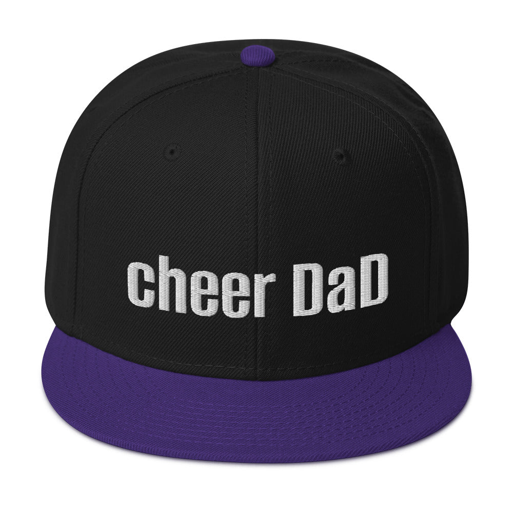 Purple Snapback Cheer Dad Hat