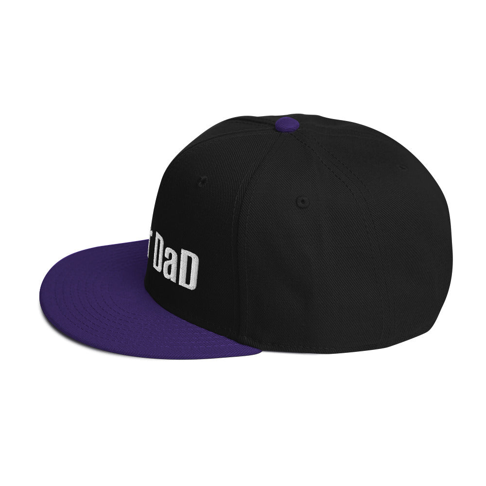 Purple Snapback Cheer Dad Hat