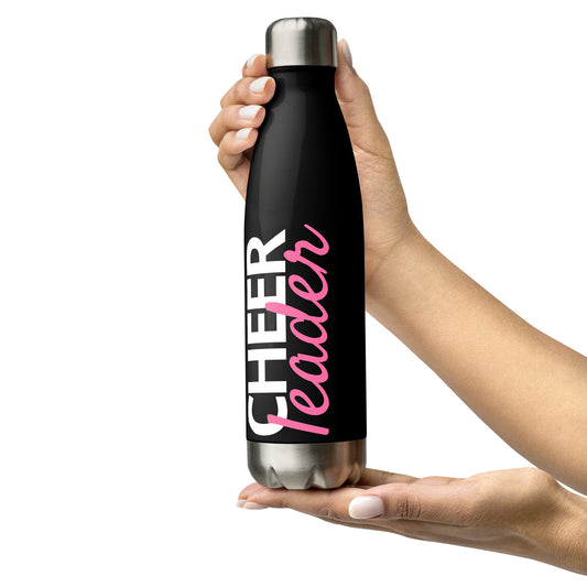 Pink Cheer Stainless Steel Water Bottle