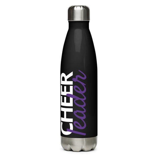 Purple Cheer Stainless Steel Water Bottle