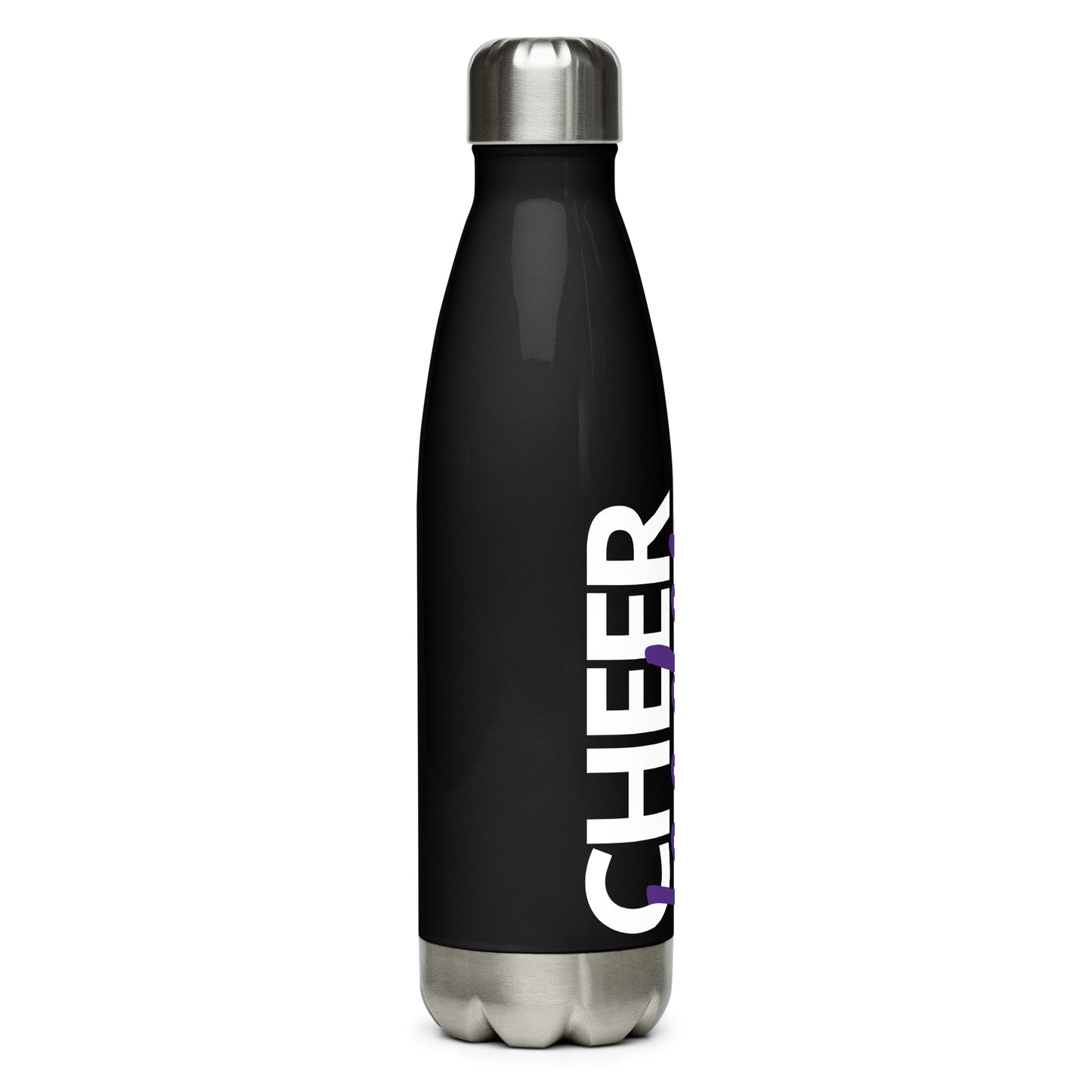 Purple Cheer Stainless Steel Water Bottle