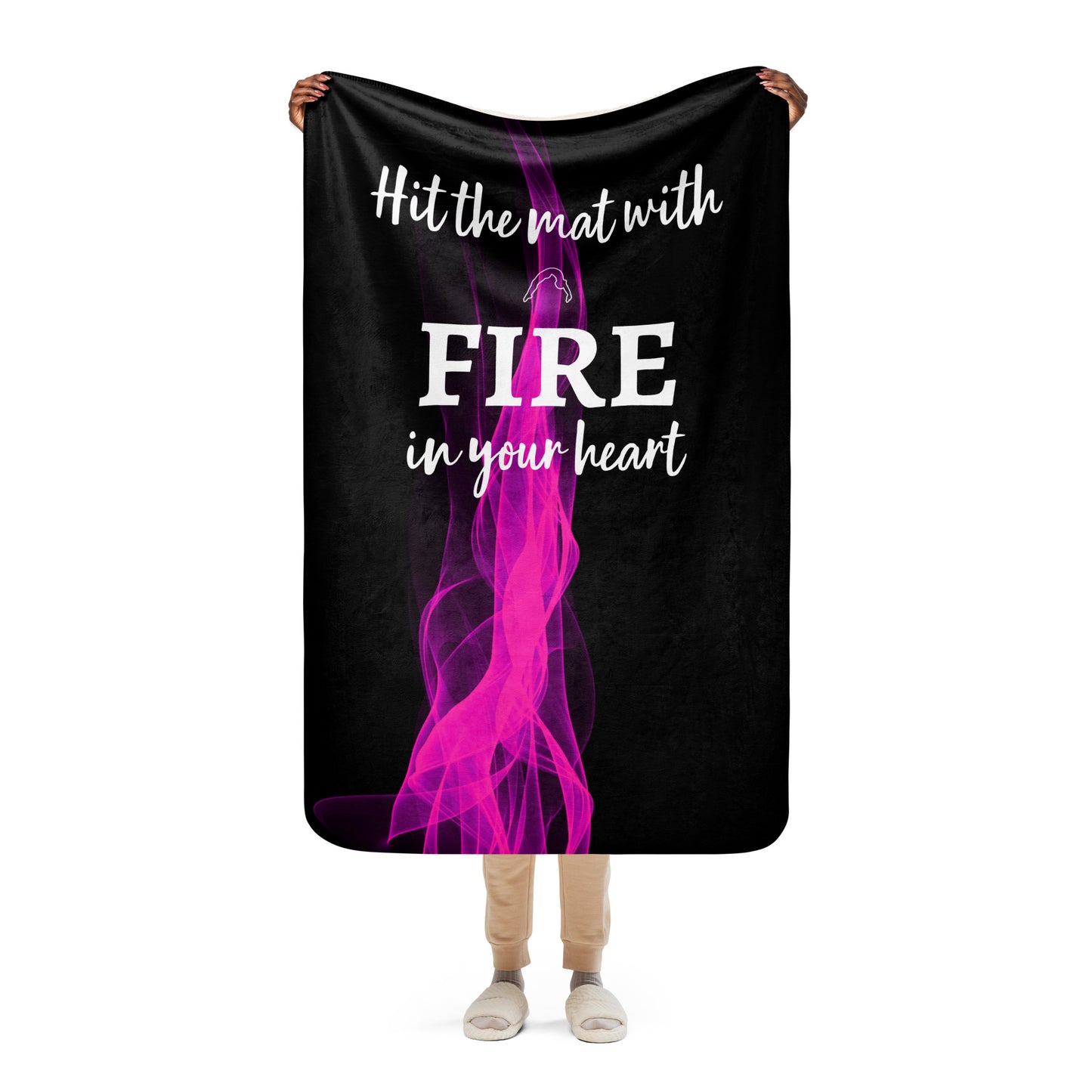 Pink Flame Cheer blanket