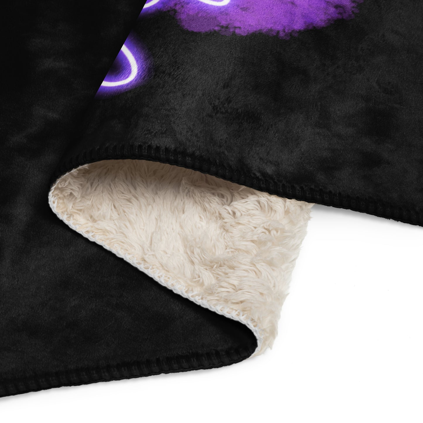 Purple Cheer Sherpa blanket