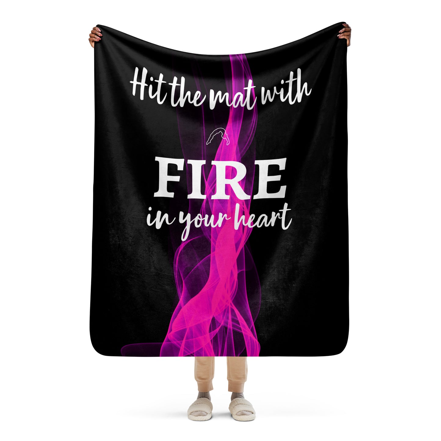 Pink Flame Cheer blanket