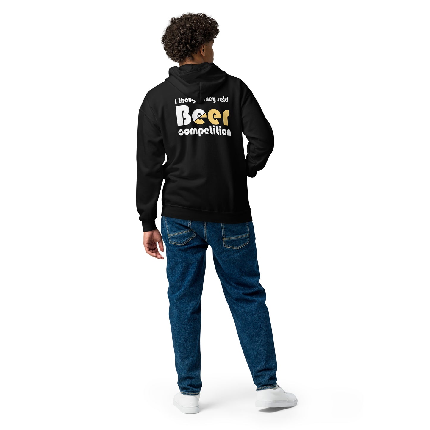 Cheer Dad "Beer Competition" Zip Hoodie